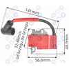 Cewka zapłonowa do MAKITA EA3200S EA3500S DOLMAR PS32 PS35