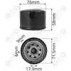 Filtr oleju do kosiarki traktorka BRIGGS STRATTON TECUMSEH krótki