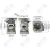 Cylinder tłok HUSQVARNA 340 345 350 42 mm