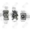 Cylinder tłok do gałęziówki 2500 25 CC 34 MM