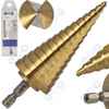 Wiertło stożkowe stopniowe 4-32mm HSS TiN HEX wiertło choinkowe