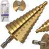 Wiertło stożkowe stopniowe 6-38mm HSS TiN HEX wiertło choinkowe
