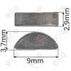 Klin Do Kosy Piły Szlifierki Wiertarki Kosiarki Magneto Koło Pasowe Wpust Czółenkowy 3.7x9x2.9 mm Woodruffa DIN 6888