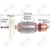 Wirnik MAKITA GA9050 GA7050R GA9050R 518747-7