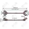 Ściągacz ściągacze do sprężyn McPerson 2szt 380mm 1/2 cal. Ścisk ściski