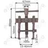 Ściągacz do łożysk 15-40x50mm 2-ramienny sworzni ramion wycieraczek klem alternator