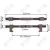 Ściągacz ściągacze do sprężyn McPerson 206mm 14mm 2szt. Ścisk ściski