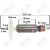 Wirnik typ BOSCH GWS 9-115 GWS 9-125 GWS 880